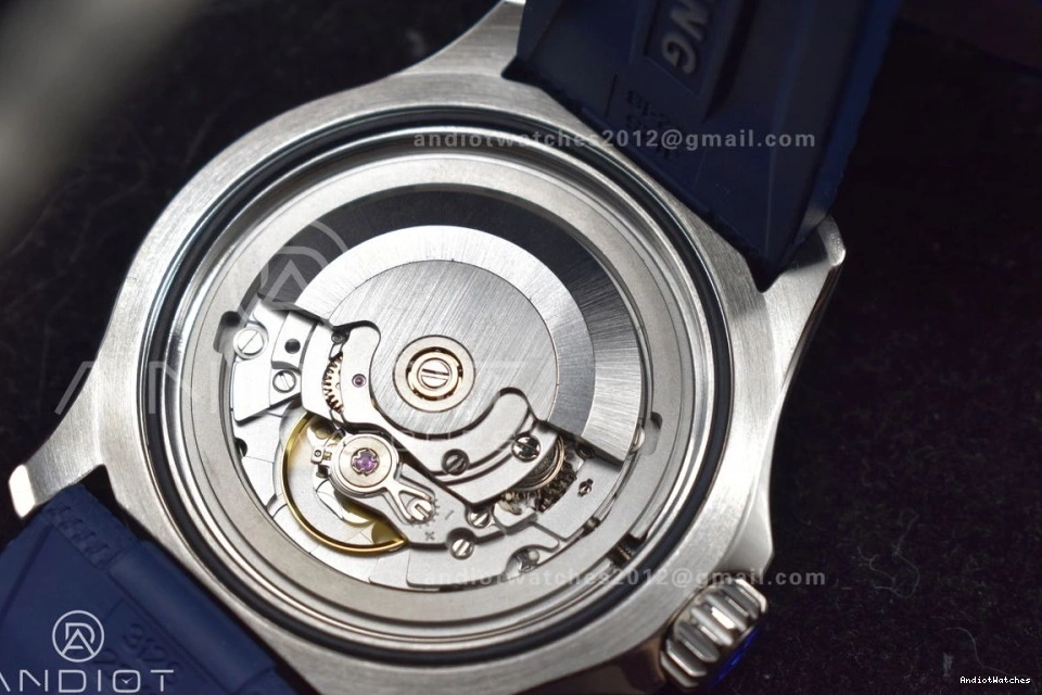 Best Edition 1:1 Dial on Contemporary 1168 A BLSF Strap Blue SS Automatic SuperOcean Blue 42 Rubber 0816
